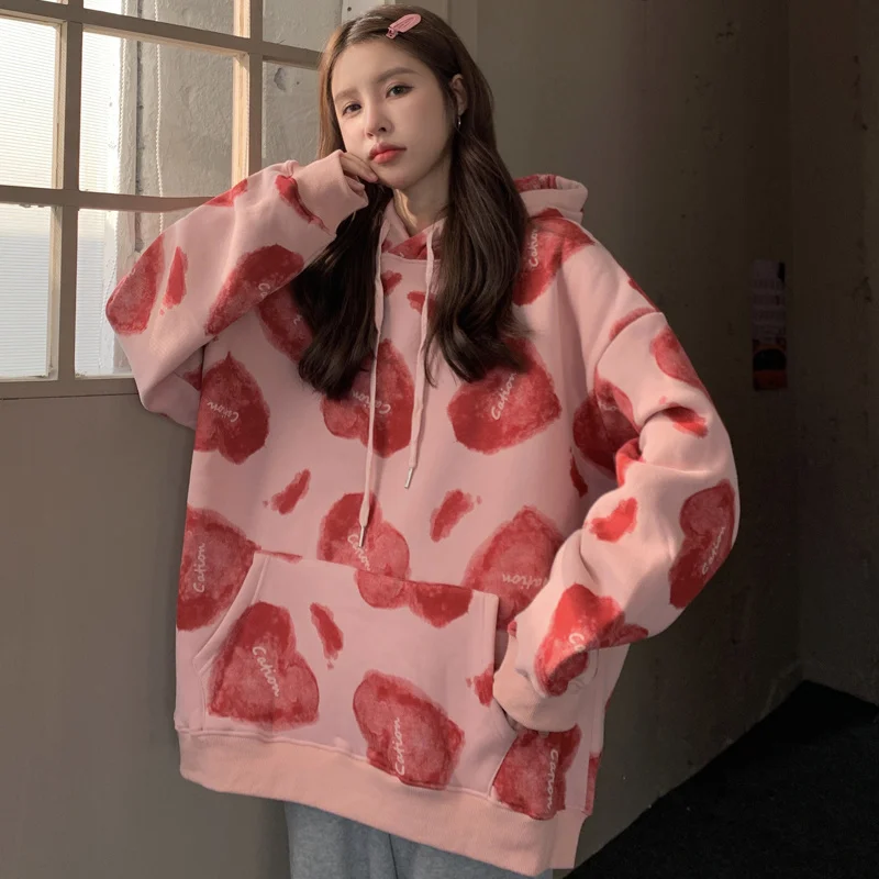 Модный Ретро-свитер в стиле хип-хоп женское весенне-осеннее свободное модное