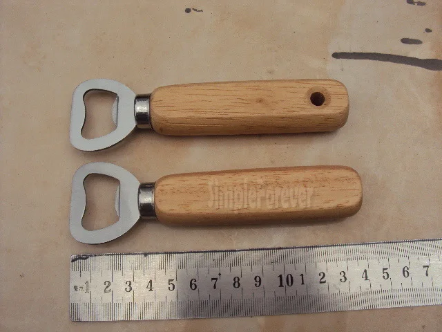 

Hot Sell 200PCS Personalized Wood Beer Bottle Opener / Custom Print and Monogrammed / Wedding Groomsmen Gift
