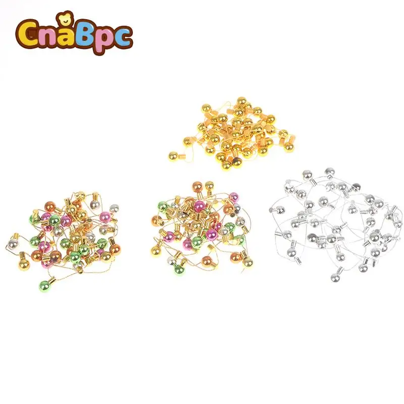 

1/12 миниатюрная Рождественская гирлянда для кукольного домика, аксессуары для кукол, 1 м гирлянда поддельных огней, миниатюрная мебель, дома...