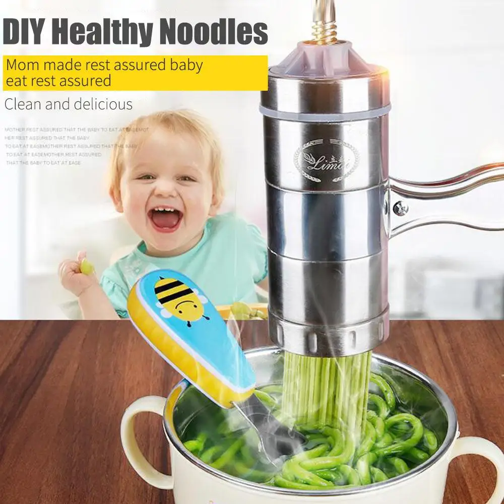 Stainless Steel Noodle Cutter Manual Spaghetti Maker Durable Sturdy Garlic Cutting Chopper Noodles Parsley | Дом и сад