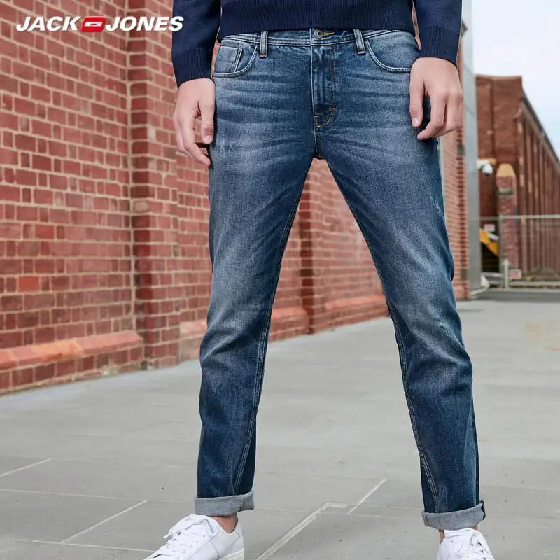 JackJones мужские эластичные хлопковые джинсы обычной посадки 219332592 | Мужская одежда
