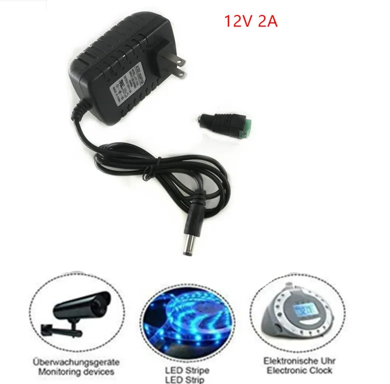 Универсальный адаптер питания для светодиодных лент 110 240 В переменного тока 5 6 в 8