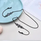 Цепочка для очков Женская, металлический ремешок для солнцезащитных очков в стиле панк, цвет черный