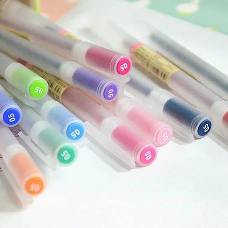 

Hk 0316 Color Pen, Frosted Portable Neutral Smooth Pen Set Suitable for Children to Draw, Write Diaries, Write Notes