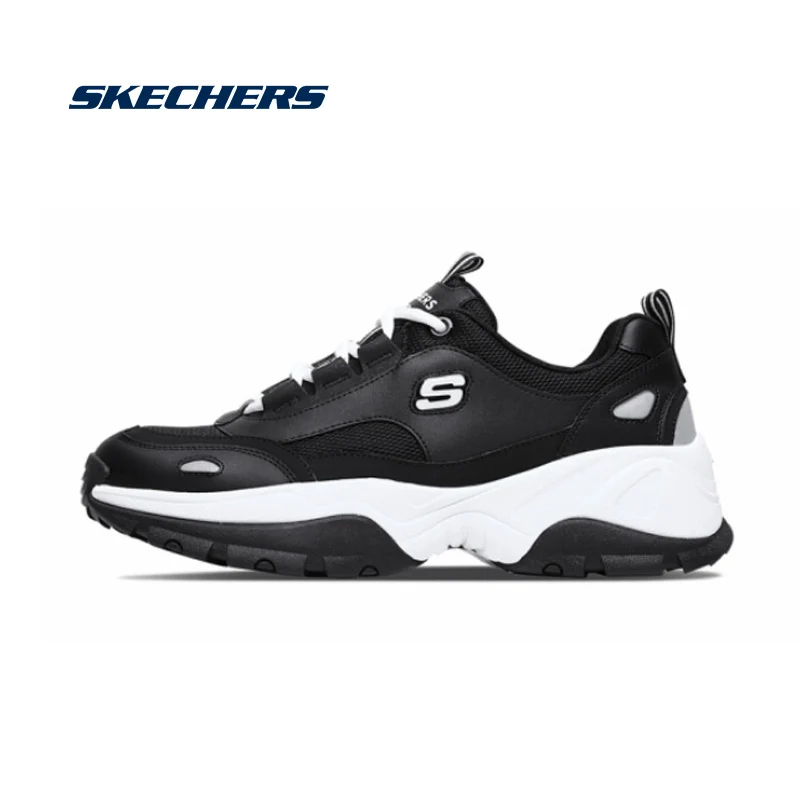 Кеды Skechers de lites мужские Вулканизированная подошва на шнуровке кроссовки