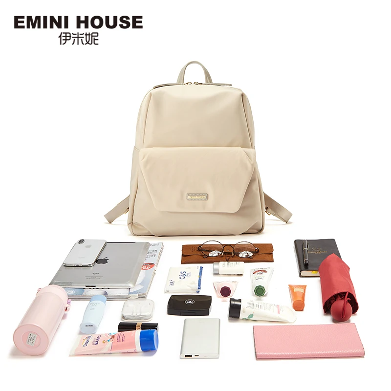 EMINI нейлоновый рюкзак для ноутбука женская школьная сумка модный путешествий на
