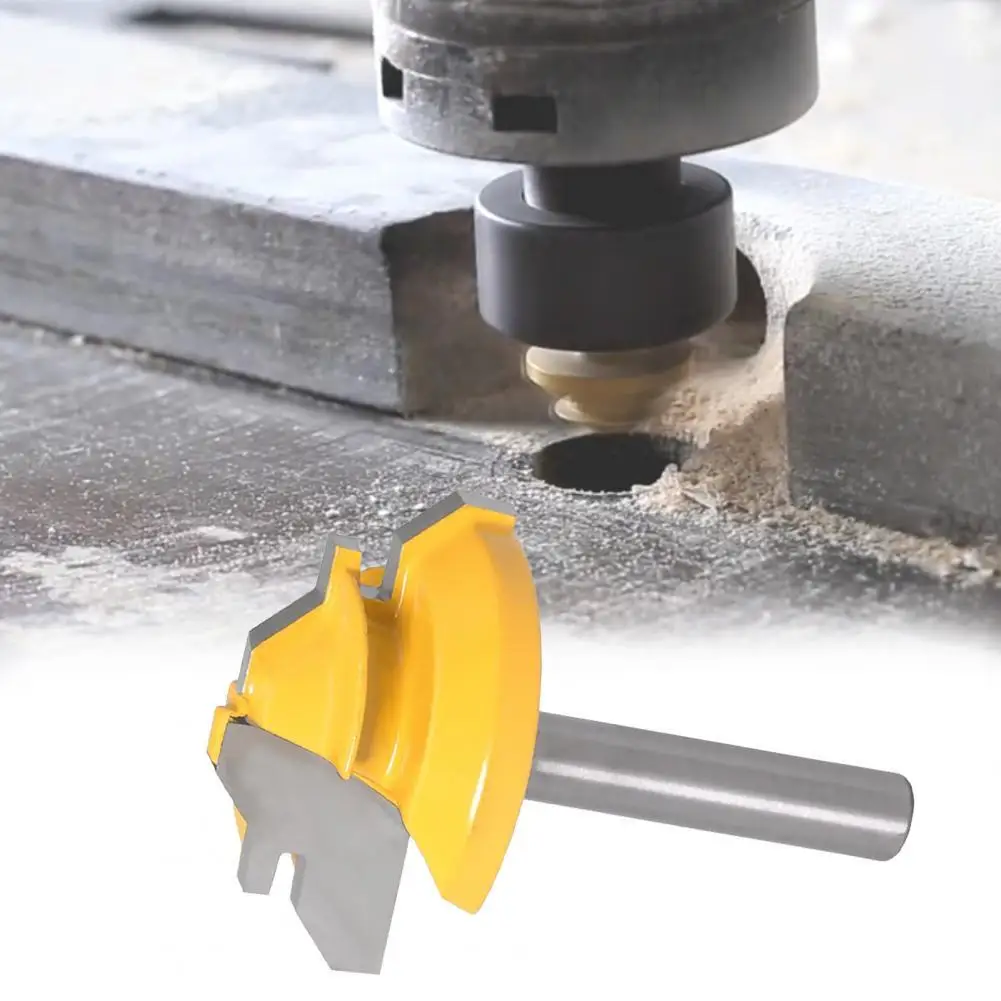

1/4inch/6mm/8mm Shank 45 Degree Lock Miter Milling Tool Double Flute Adjustable Hard Alloy Router Bit Woodworking Tools