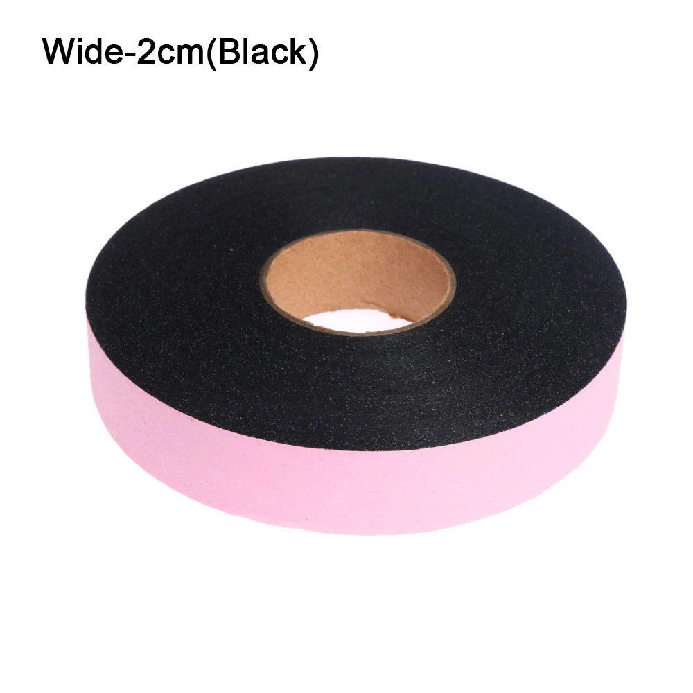 black 2cm 1 рулон, 100 метров, железная клейкая лента, двусторонняя клейкая ткань, рулон одежды, для шитья, Подвернутый подол, аксессуары для рукоделия - Цвет: black 2cm