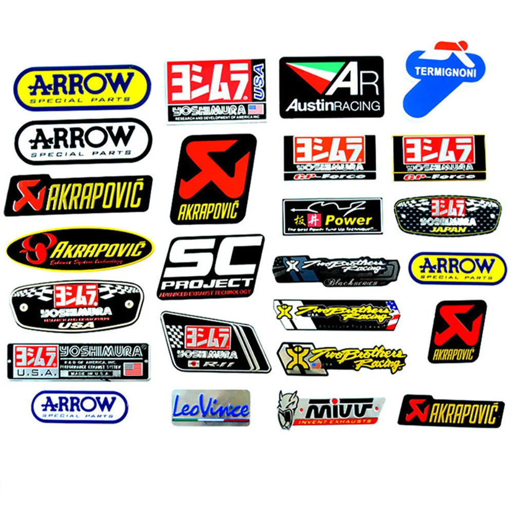 

3D Heat-resistant Decals Sticker For Scorpio Leovince Two Brother Arrow 3D Heat-resistant Decals Sticker For Scorpio Leovince Tw