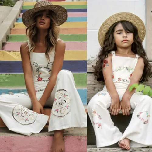 Новый Детский комбинезон с цветочным рисунком для девочек платье на подтяжках