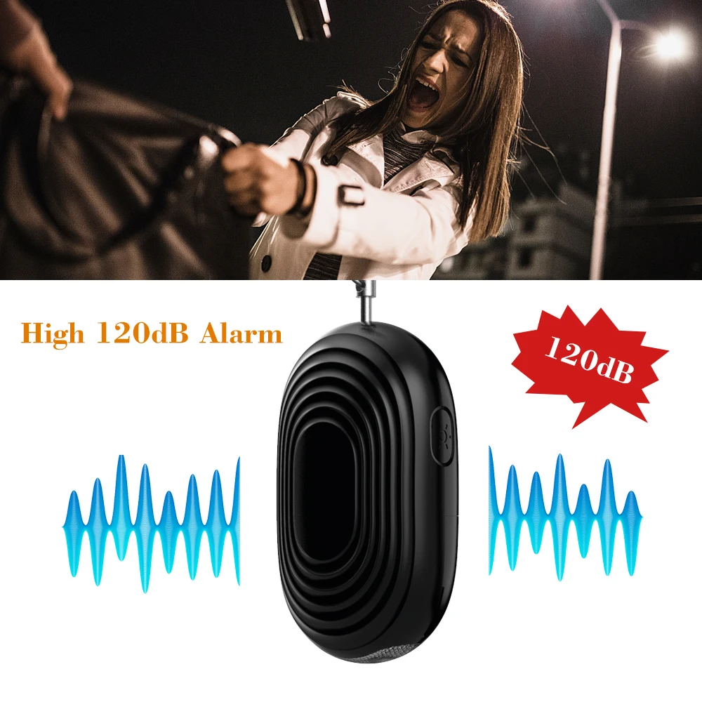 

Personal Alarm Light floodlight LED Self-defense Alarm Device with Multi-function Button Alarm Anti-wolf Device for The Elderly