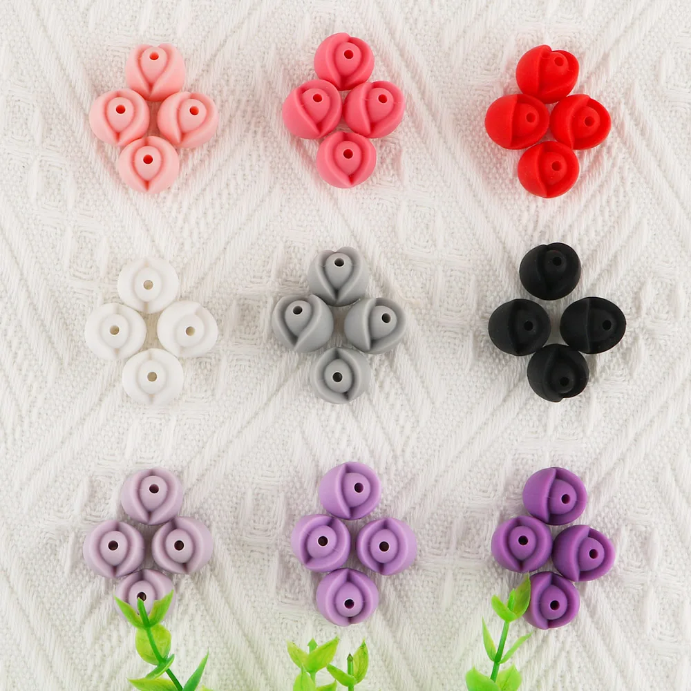 

Силиконовые бусины «Лотос» Sunrony 100/200/500 шт., Детские зубные кольца без бисфенола А, детские игрушки для прорезывания зубов, силиконовые проре...