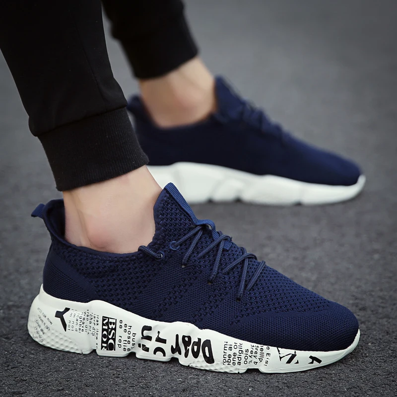 Casual Shoes Men Sneakers Comfortable Fashion Mesh Outdoor Walking Jogging New Lace-up Flat Male Footwear Zapatos Hombre |