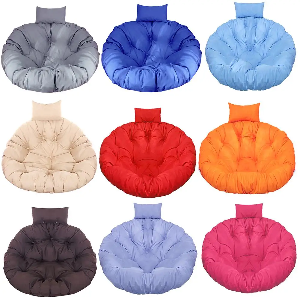 

Papasan Egg Chair Seat Cushion Swing Outdoor Patio Rocking Chair Cushions Hanging Chair Back Pillow Decoration (Without Hammock)