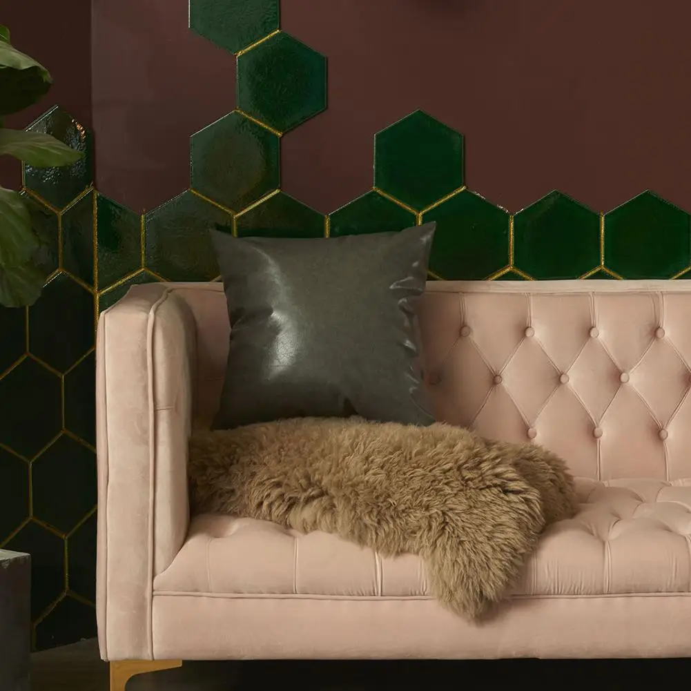 Искусственная кожа класса люкс Цвет размером 45*45 см чехол для подушки автомобиль