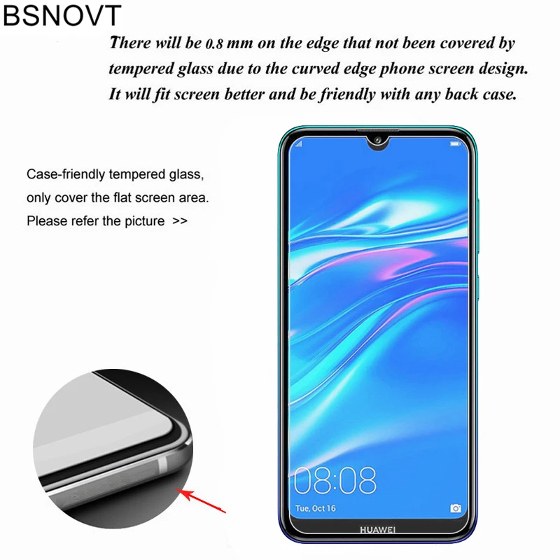 2 шт стекло для Huawei Honor 7X защита экрана анти sratch закаленное пленка BSNOVT|glass for huawei|glass