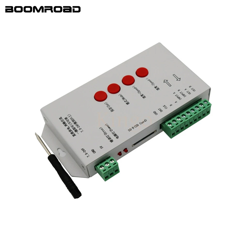 Контроллер RGB для SD-карты WS2801 WS2811 WS2812B LPD6803 2048 пикселей 5-24 В постоянного тока