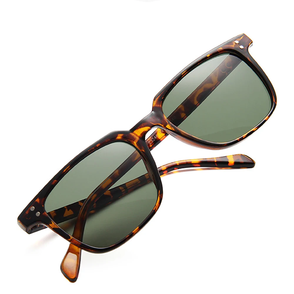 VIVIBEE 2021 трендовые Маленькие Мужские квадратные солнцезащитные очки ретро черные