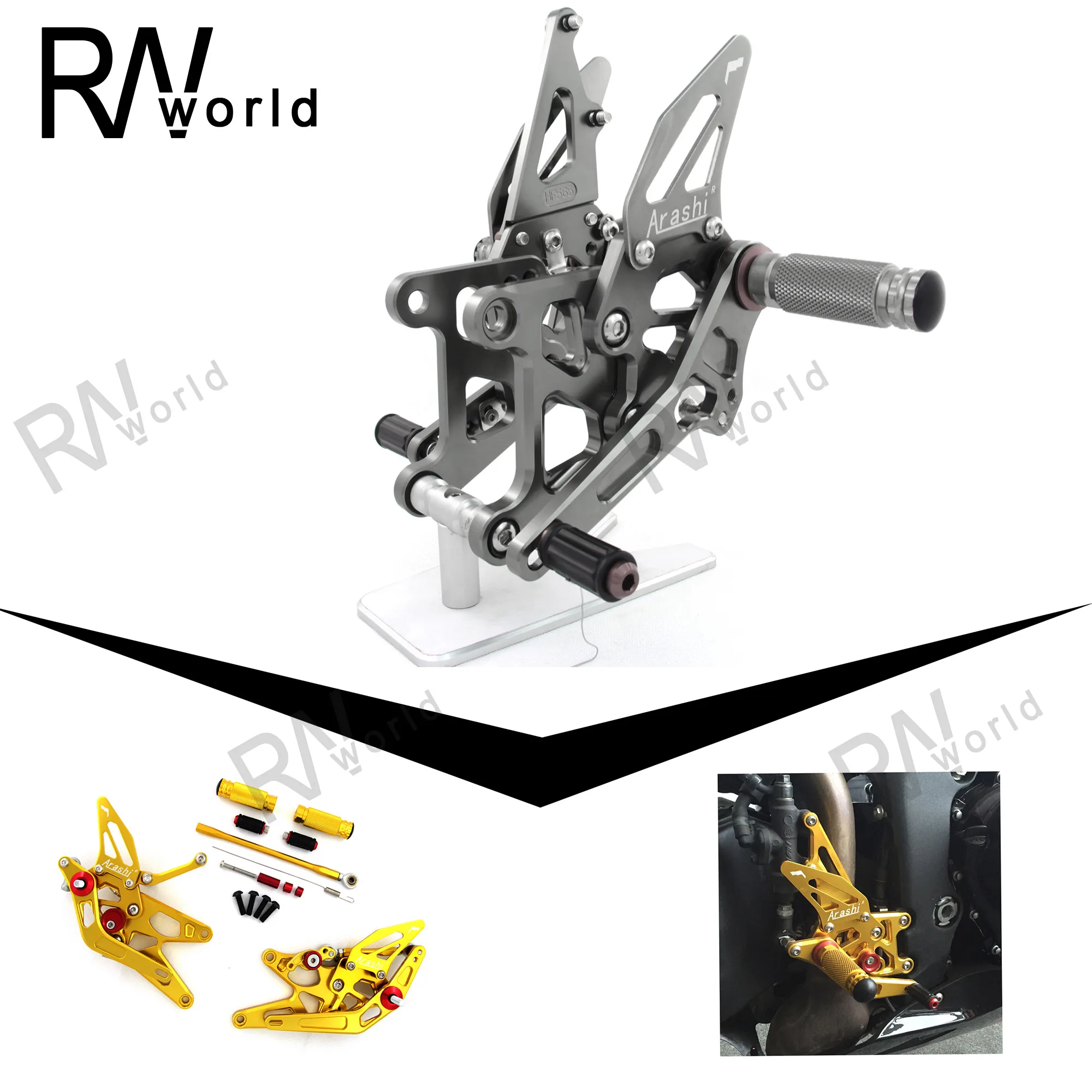 CNC Machined Rider регулируемая подножка для ног Rearset HONDA CBR1000RR 2008 2011 CBR1000 CBR 1000 RR 2010 детали
