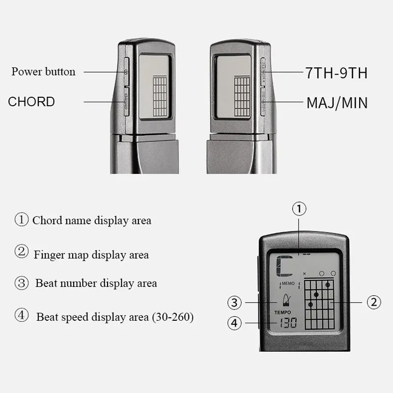 Портативный карманный тренажер для гитары с ЖК экраном|Гитары| |