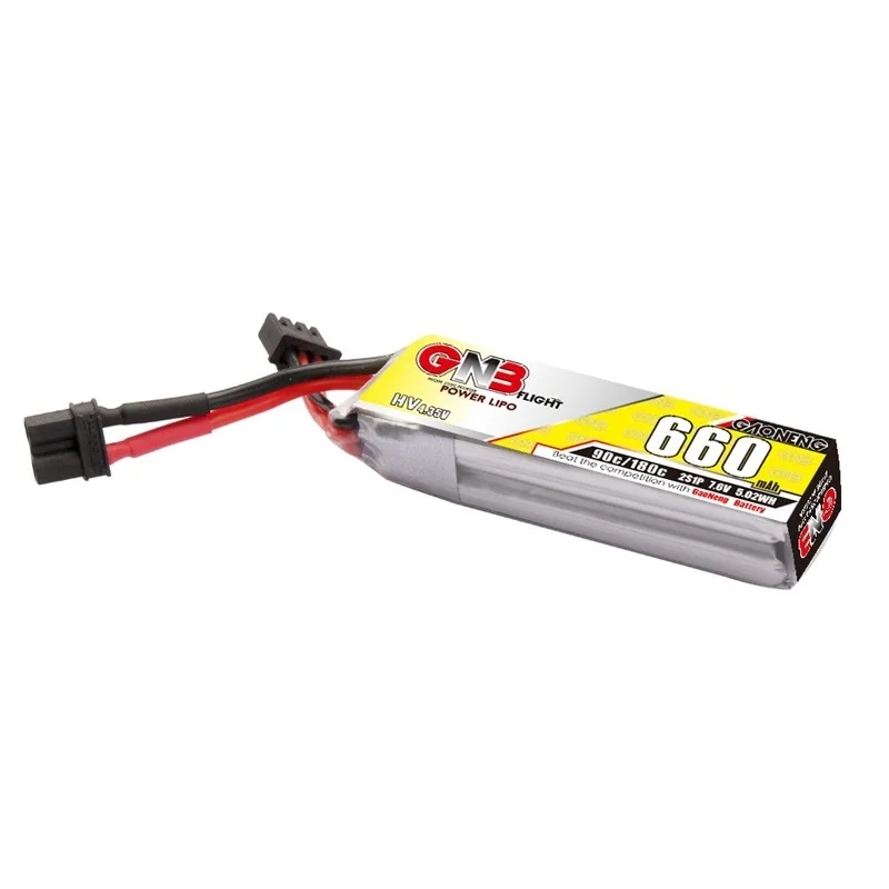 Bater&iacute;a Lipo con enchufe de XT30U-F para Dron de carreras, pila de 660mAh, 7,6 V, 90C/180C, HV, GNB 2S, Happymodel, FPV, Cine, BetaFPV, RC-5