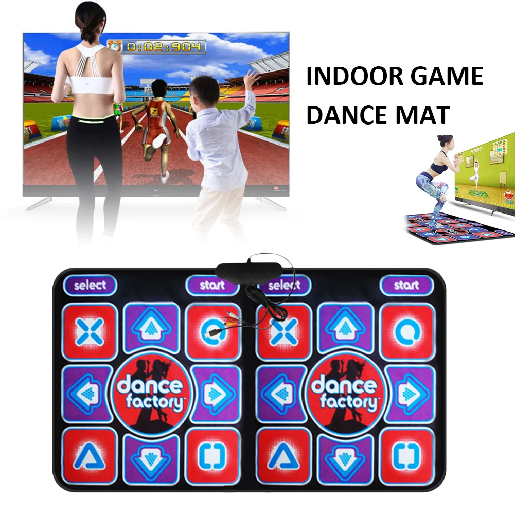 

Double Dance Mat Non-Slip Multi-Function Dancing Blanket Pad with Games Music MV Double User Yoga Fitness Floor Mat Xmas Gifts