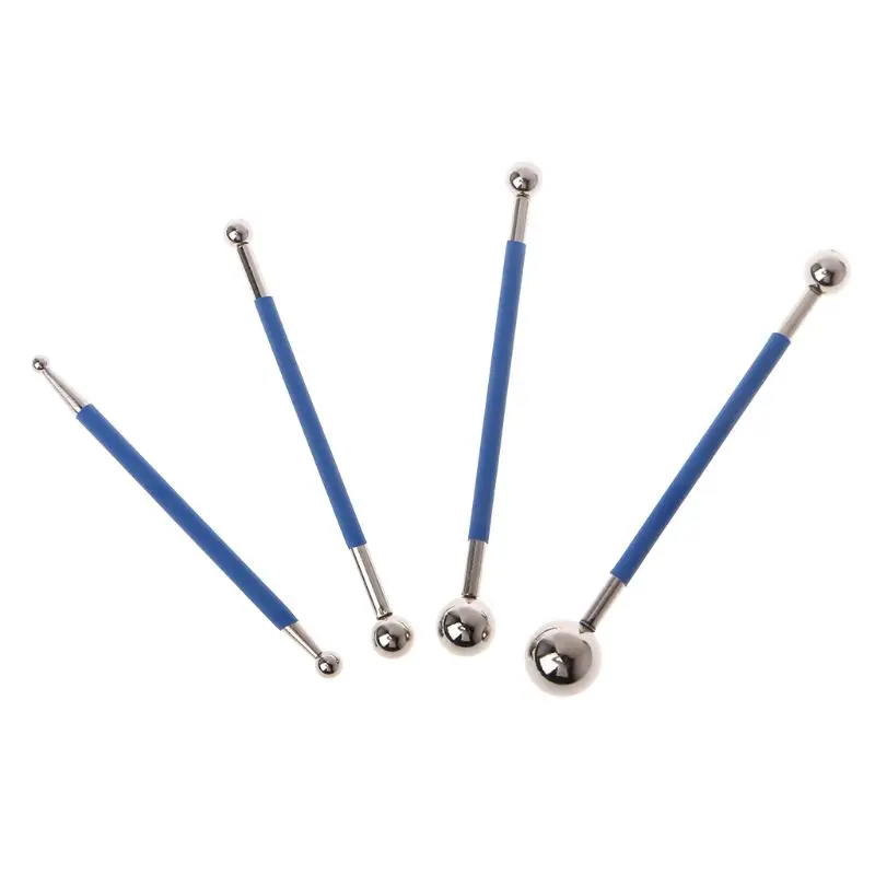 

4PCS/SET Dual Stainless Steel Pressed Ball Tile Grout Glue Gaps Repairing Stick Porcelain Floor Grouting Scraping Construction