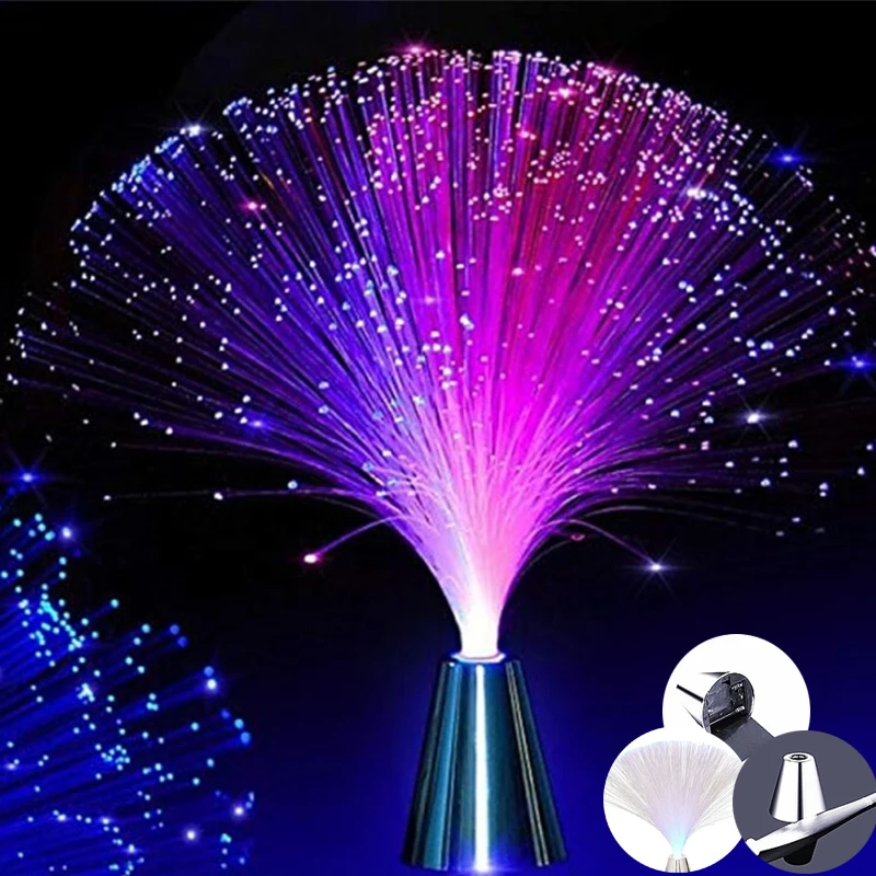 

Multicolor LED Fiber Optic Light Lamp Holiday Christmas Wedding Home Decoration