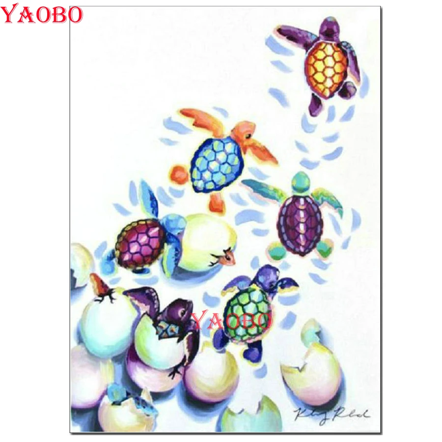 

Вышивка своими руками, животное, маленькая черепаха, алмазная живопись, вышивка крестиком, Набор для творчества