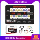 GODIAG GT100 автомобильный инструмент OBDII, разъем блока управления ECU, детектор протокола OBDII и обнаружение связи для BMW CAS4  CAS4 +