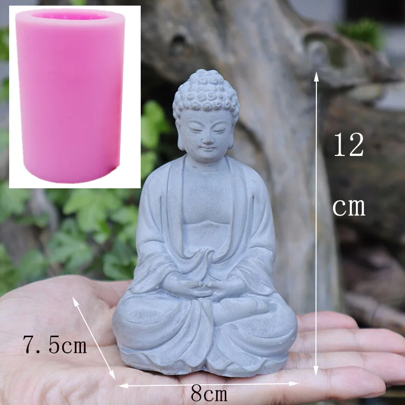 Скульптурная форма большого размера Sakyamuni 3D безфазная силиконовая Будды для