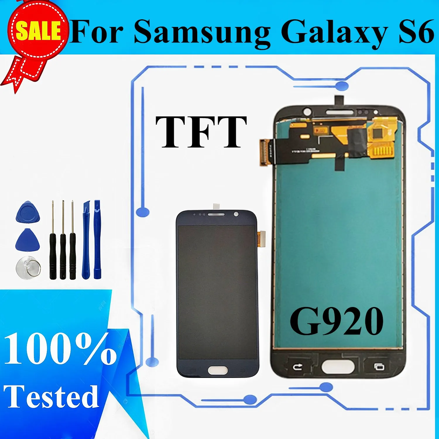 ЖК дисплей для Samsung Galaxy S6 экран SM G920F с сенсорным экраном дигитайзер SAMSUNG G920