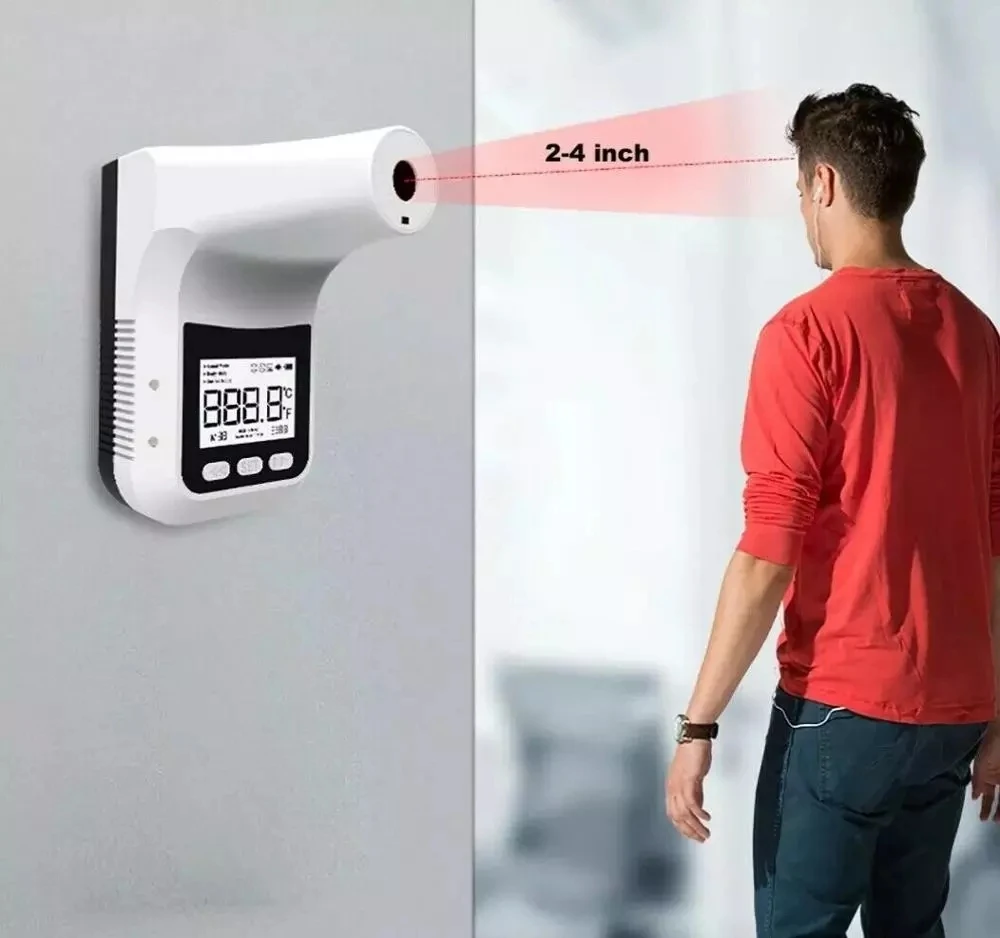 

Origina K3/K3Pro Thermometer Non-contact Automatic Infrared Thermometer Hanging Temperature Gun English Broadcast Adjustable /