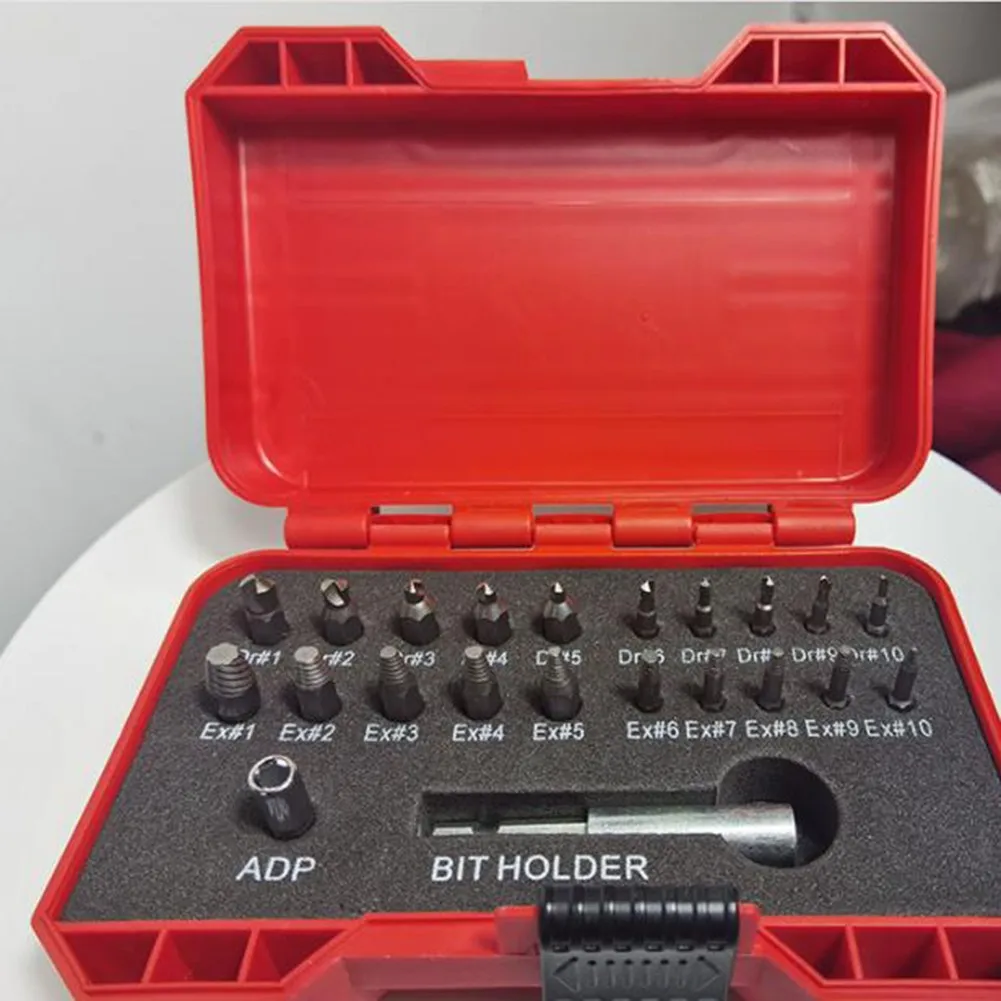 

Kit Damaged Screw Extractor Portable Remover Set Stud Tool Alloy Steel