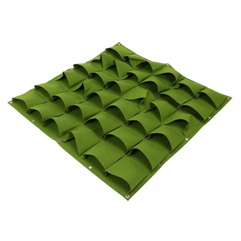 

Wall Hanging Planting Bags 36 Pockets Grow Bag Planter Vertical Garden Vegetable Living Garden Bag Green