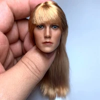 16 scale gwyneth paltrow pepper potts head sculpt model planted hair head for 12 inches female action figure toys