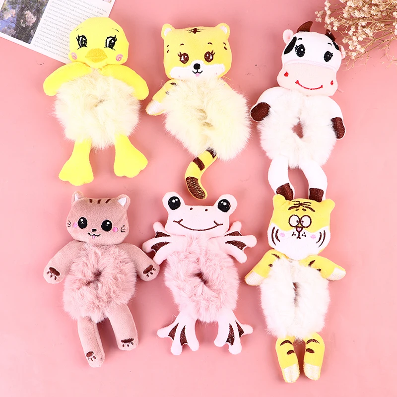 1 шт. кавайные женские эластичные резинки для волос мультяшный Плюшевый Медведь