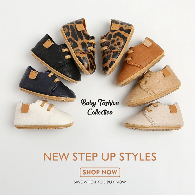 Кожаные Мокасины для новорожденных Нескользящие разноцветная обувь в стиле