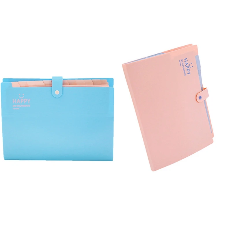 

1pcs Korean Cute Candy Color 12 Into The Folder Organ Bag Folder Office Folder School Supplies Stationery