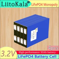 4pcs liitokala lifepo4 3 2v 30ah 5c battery lithium bateria for diy 12v lifepo4 e bike e scooter wheel chair agv car golf carts