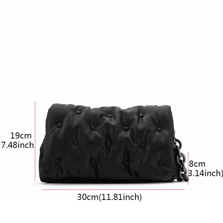 

New Solid Color Lady Shoulder Messenger Bag Pu Leather Crossbody Bags 2020 Designer Chain Crossbody Black Bag