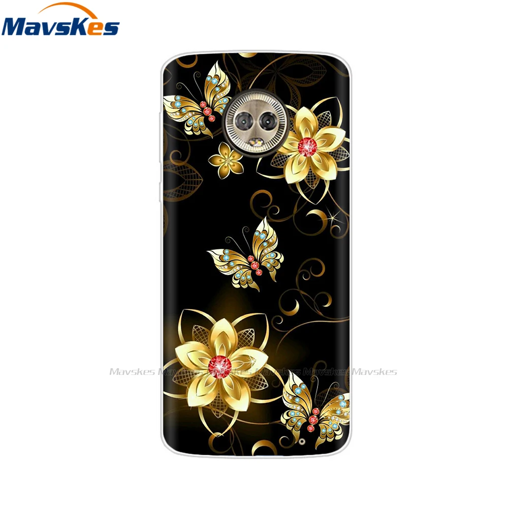 for moto g6 g6plus g6play case phone cover soft silicone fashion print back case for motorola moto g6 g6 plus g6 play cases free global shipping
