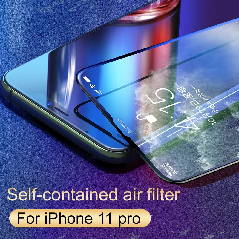 10D glass 10D Полное стекло Защитная пленка для экрана для iphone 11 pro Max 6,5 5,8 горячее изогнутое Закаленное стекло протектор экрана для iphone 11 6,1 - Цвет: 10D glass