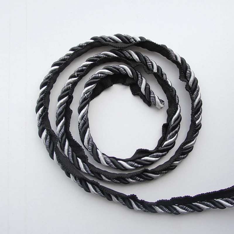 1M Trim Sewing Lace Piping Curved Pillow Wing Gold Rope Clothing Accessories Braided Macrame Cord Band Home Decoration | Дом и сад