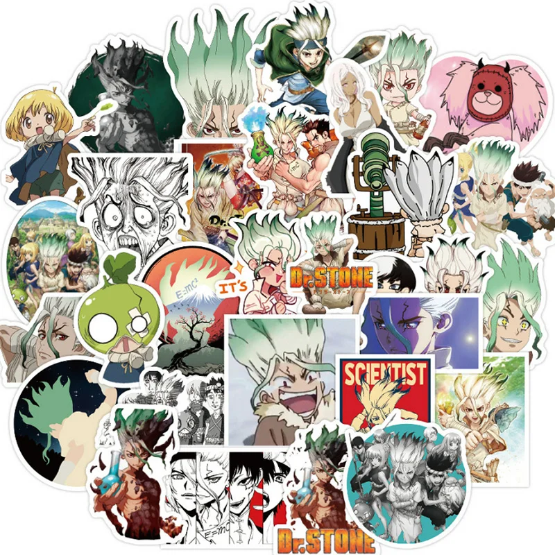 Стикеры Dr.STONE наклейки-граффити водонепроницаемые для скейтборда чемодана