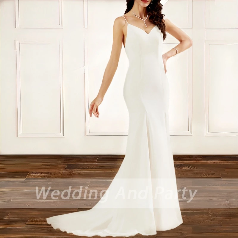 

Mermaid Chiffon wedding dress one shoulder white bridal wedding gown custom made bride dress Robe de mariage