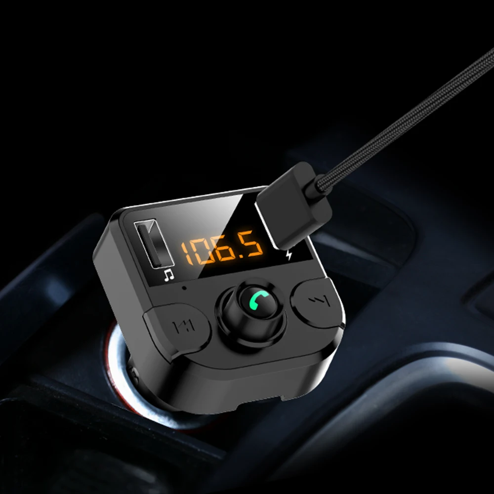 Автомобильный fm-передатчик Onever с ЖК-дисплеем и MP3 плеером, беспроводной Bluetooth приемный автомобильный комплект 3.1A, Быстрый USB, USB, зарядное устройство, fm-модулятор