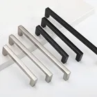 Ручки для шкафа, кухонные дверные ручки, ручки для ящиков, дверные ручки из алюминиевого сплава для шкафа, матовая фурнитура в современном стиле