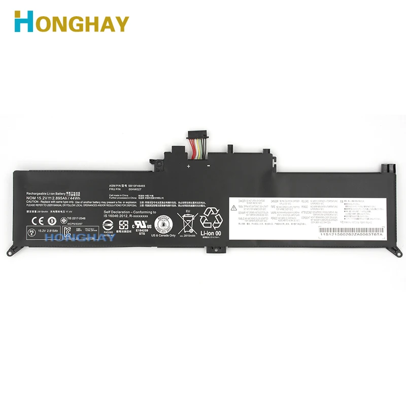 Новый оригинальный аккумулятор для ноутбука Honghay 15 2 в 44 Втч SB10F46465 Lenovo ThinkPad Yoga X260