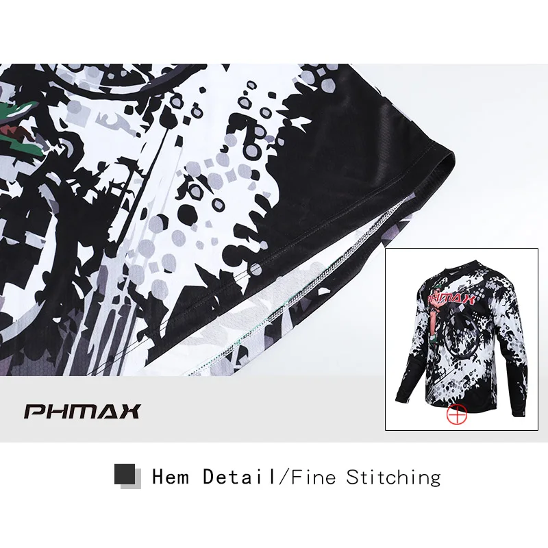 PHMAX велосипедная одежда спортивные майки дышащая быстросохнущая рубашка DH